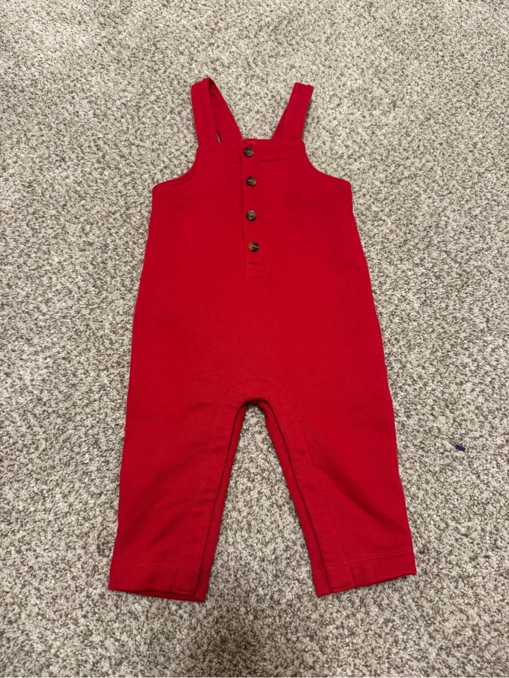 Old Navy Red Toddler Overalls with Front Buttons
